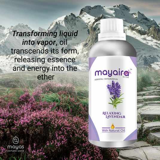 Mayaira Relaxing Lavender Essential/Vaporizer Oil | Air Freshener Refill | Long-Lasting Odour Eliminator for Home & Office | 100ml