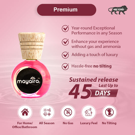 Mayaira Forest / Lotus 15ml each Wooden Diffuser for Home Air Freshener with Essential Oils (Combo Pack of 2)