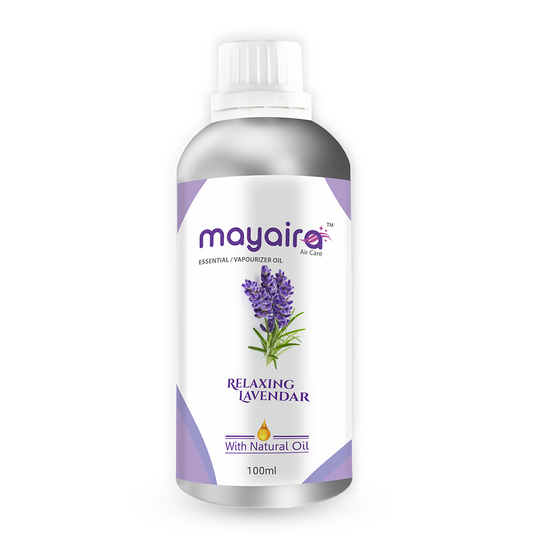 Mayaira Relaxing Lavender Essential/Vaporizer Oil | Air Freshener Refill | Long-Lasting Odour Eliminator for Home & Office | 100ml
