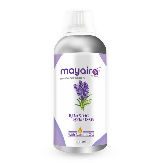 Mayaira Relaxing Lavender Essential/Vaporizer Oil | Air Freshener Refill | Long-Lasting Odour Eliminator for Home & Office | 1000ml