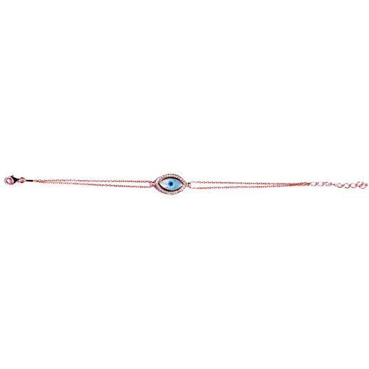 RoseGold Big Evil Eye Bracelet