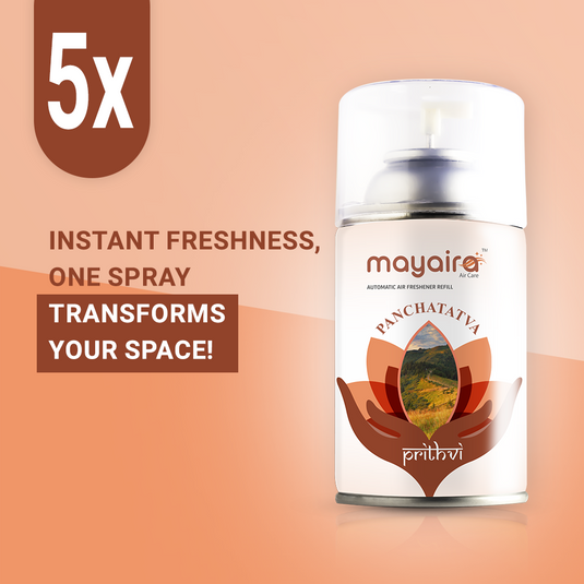 Panchatatva Prithvi | Aerosol Automatic Air Freshener Refill | Long-Lasting Odour Eliminator for Home & Office | (300ml)