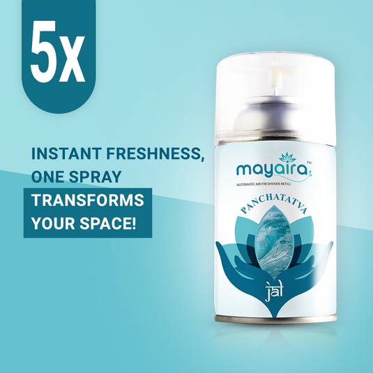 Panchatatva Jal | Aerosol Automatic Air Freshener Refill | Long-Lasting Odour Eliminator for Home & Office | (300ml)