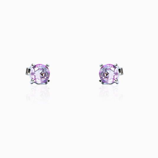 Violet Infinity Zircon Studs and Pendant