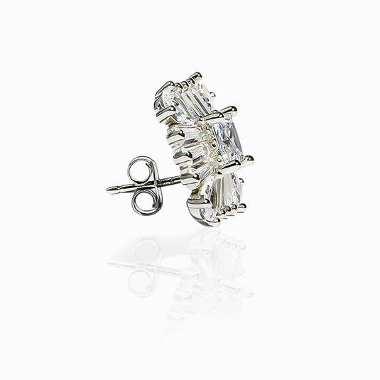 Ice Crystal Stud Earrings