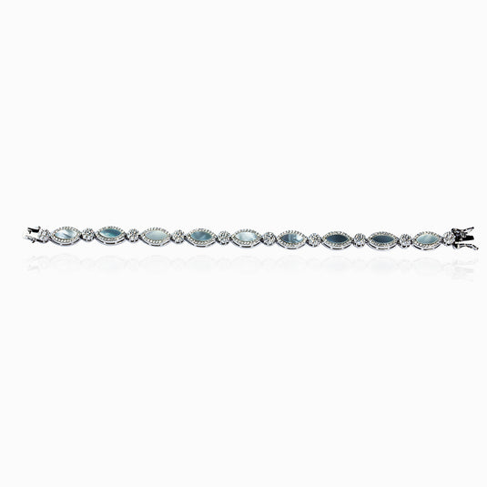Cats Eye Zirconium Bracelet