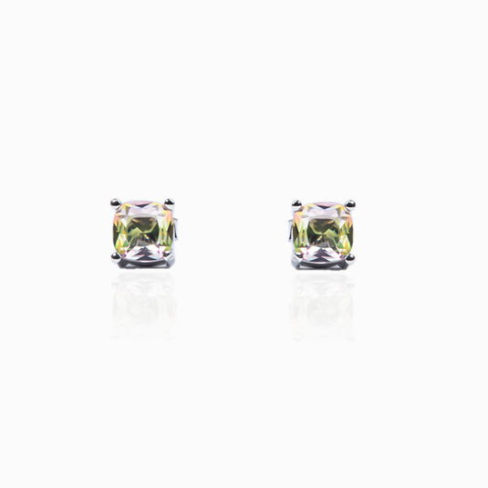 Zirconia Rainbow Studs with Pendant
