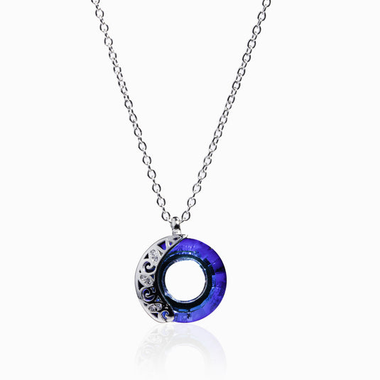 Moon Eyes Infinity Blue Pendant and Chain