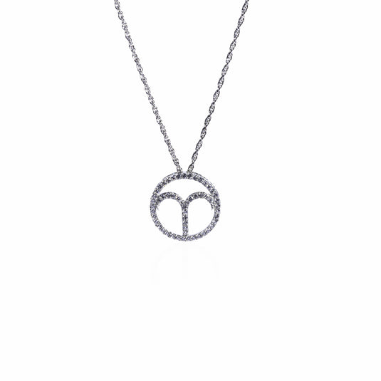 Aries Silver Pendant with Chain