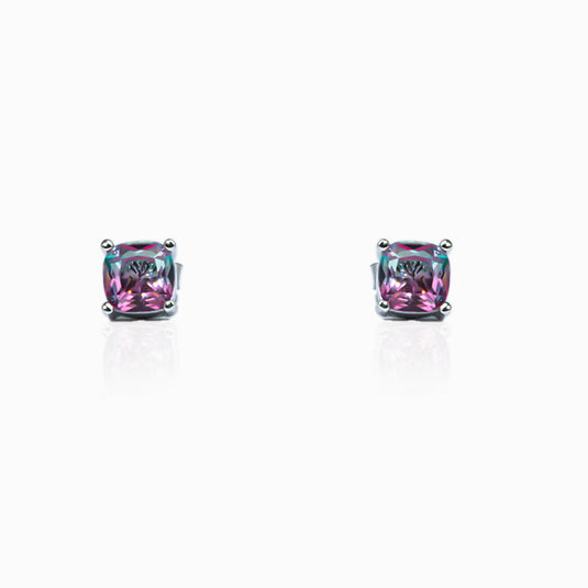 Amethyst Infinity zircon studs and Pendant