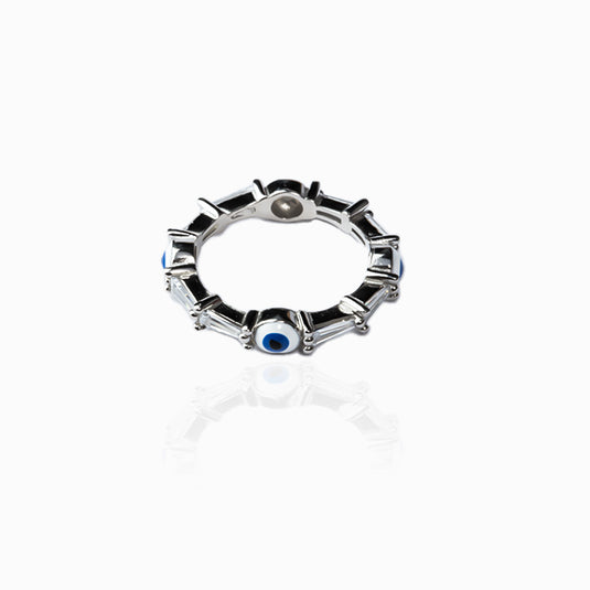 Evil eye Egyption Zirconium Band Ring