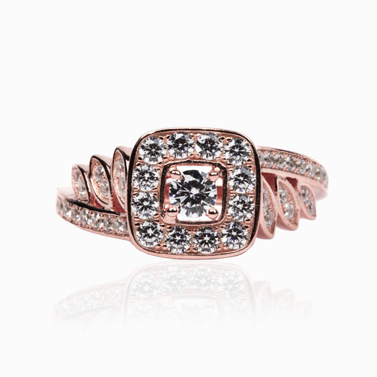 Steps of Love Zircon Rosegold Ring