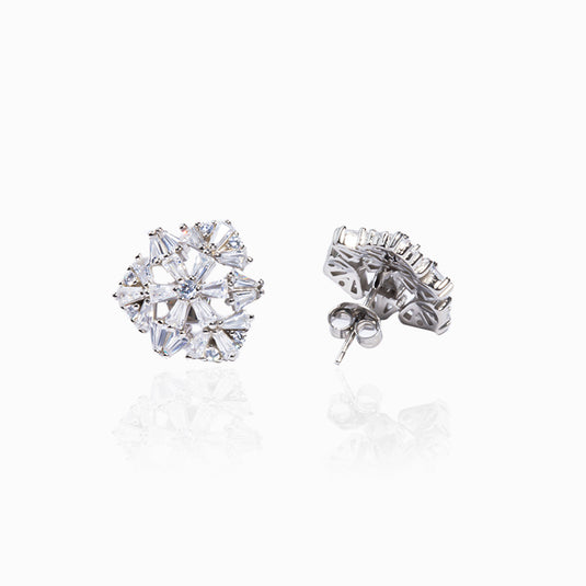 Zircon White Ice Studs