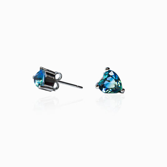 Andromeda Heart galaxy Studs with Pendant