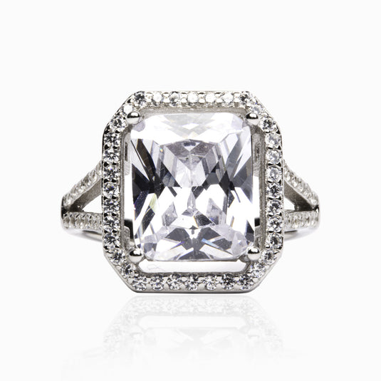 Carat Line Zircon Ring