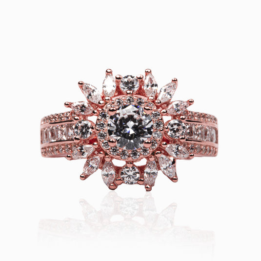 White Elephant Rosegold Ring