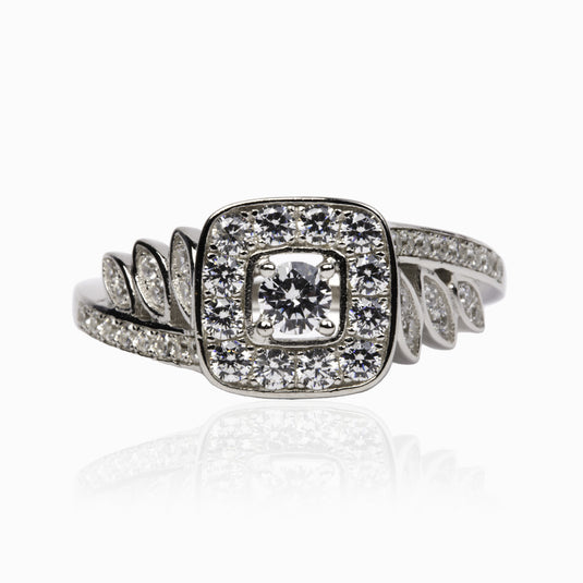 Zircon Cluster SIGNET Ring