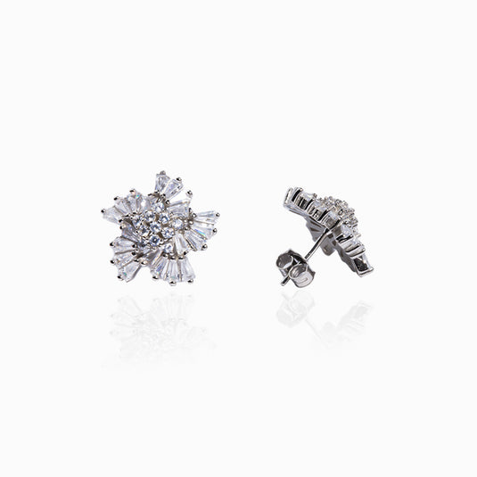Zircon Crystal Ice Studs