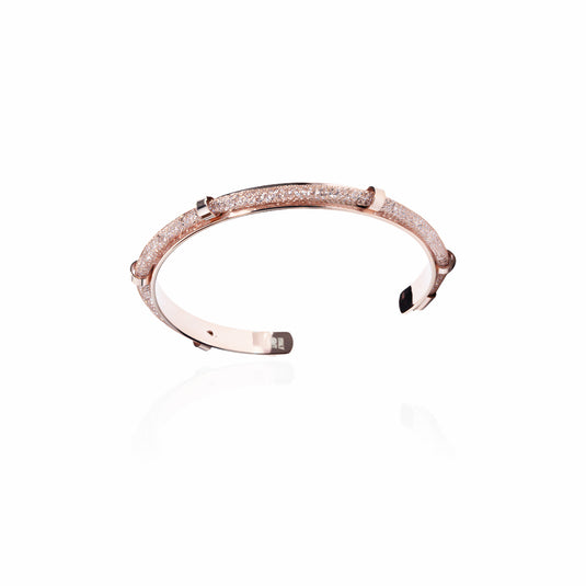 RoseGold Crystal Bridge Zircon studded Bracelet