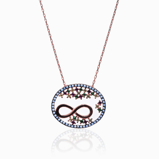 Turquoise Infinity Star Pendant and Chain