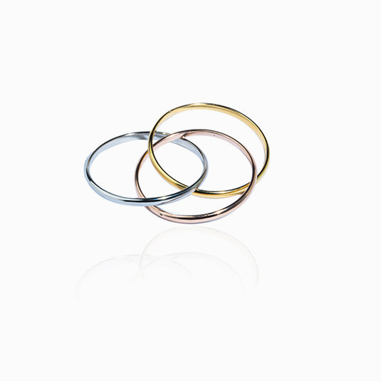 Tri Color Band Rings