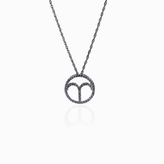 Aries Silver Pendant with Chain