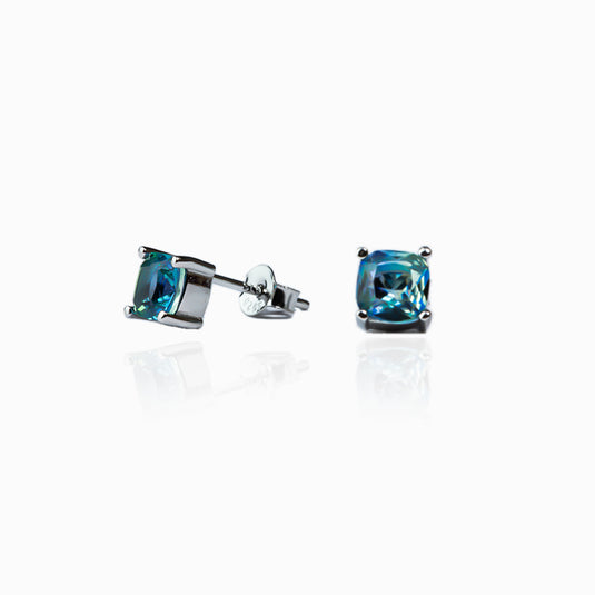 Cube Andromeda Galaxy Studs with Pendant