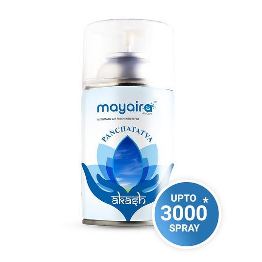 Panchatatva Akash| Aerosol Automatic Air Freshener Refill | Long-Lasting Odour Eliminator for Home & Office | (300ml)