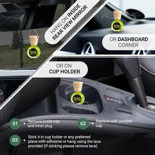 HAPPY JOURNEY CAR AIR FRESHENER - Mountain Fresh