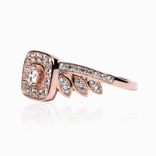 Steps of Love Zircon Rosegold Ring