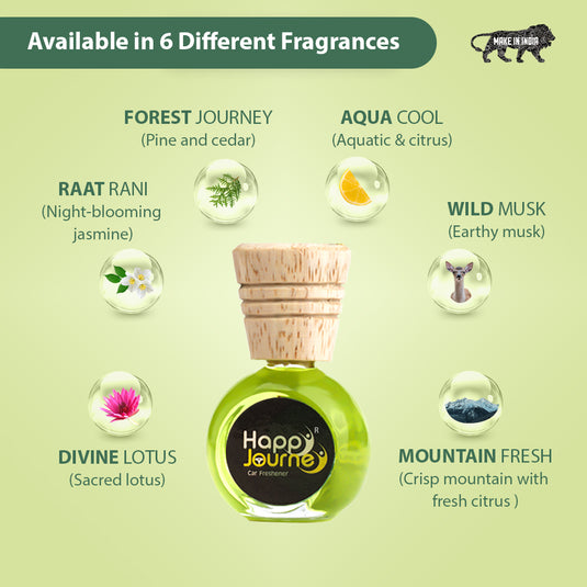 HAPPY JOURNEY CAR AIR FRESHENER - Divine Lotus
