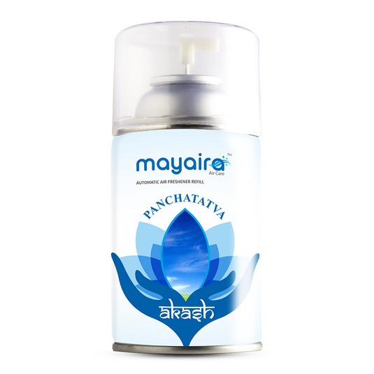 Panchatatva Akash| Aerosol Automatic Air Freshener Refill | Long-Lasting Odour Eliminator for Home & Office | (300ml)