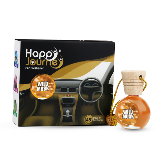 HAPPY JOURNEY CAR AIR FRESHENER - Wild Musk