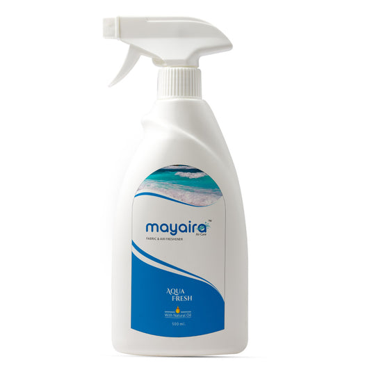 Mayaira Fabric and Air Freshener Aqua Fresh Spray | Long-Lasting Odour Eliminator for Home & Office | 500ml