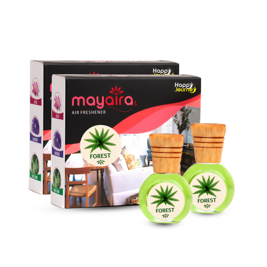 Mayaira Forest / Forest 15ml each Wooden Diffuser for Home Air Freshener with Essential Oils (Combo Pack of 2)