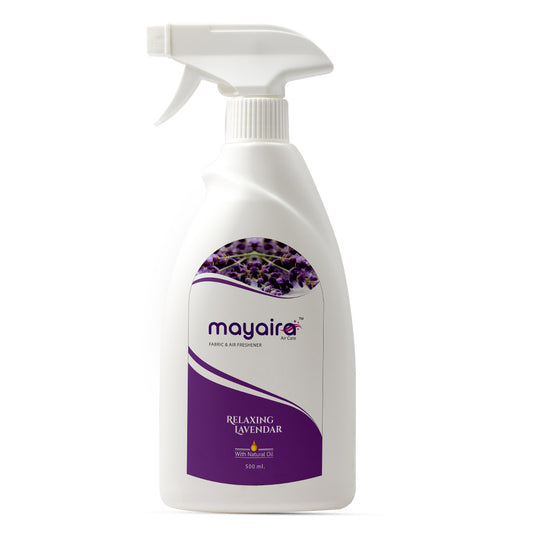 Mayaira Fabric and Air Freshener Relaxing Lavender Spray | Long-Lasting Odour Eliminator for Home & Office | 500ml