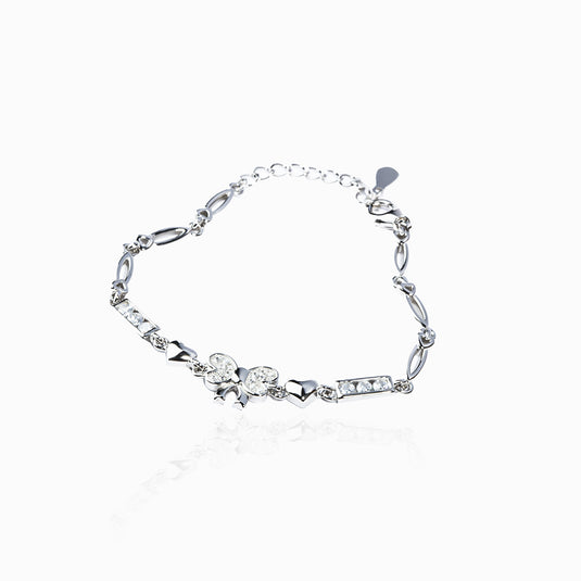 Satin Bow Zirconium Bracelet