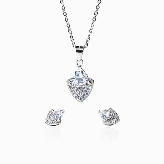 Arrowhead Zirconia Stud and Pendant