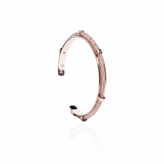 RoseGold Crystal Bridge Zircon studded Bracelet
