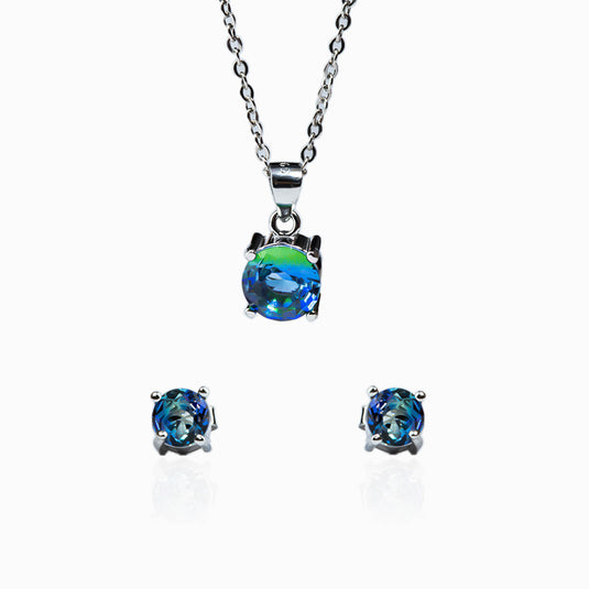 Andromeda galaxy Studs with Pendant