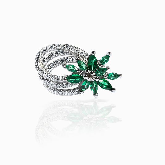 Emerald Solar Flare Earrings