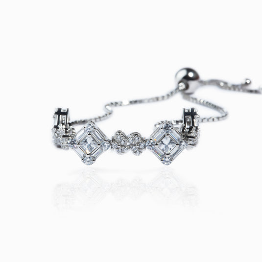 Diamond Shape Zirconium Adjustable Bracelet