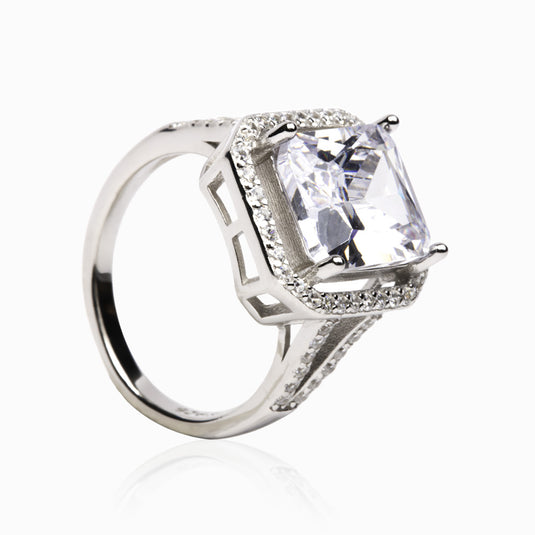 Carat Line Zircon Ring