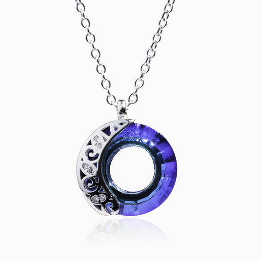 Moon Eyes Infinity Blue Pendant and Chain
