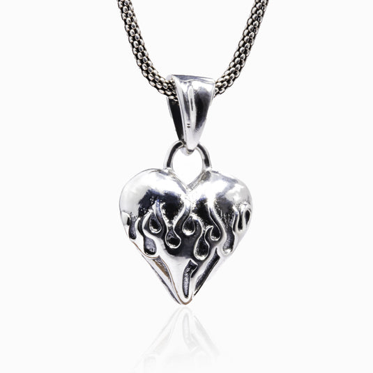 Flaming Heart Pendant