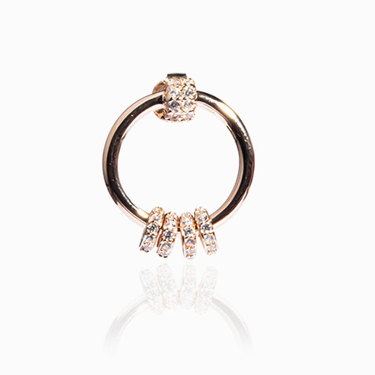 RoseGold Joy Rings of Heaven Earrings