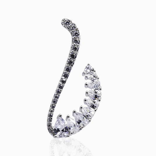 Swan shaped Zircon Earrings