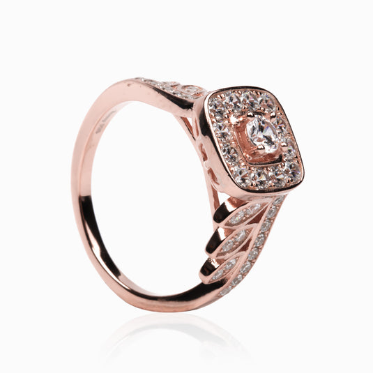 Steps of Love Zircon Rosegold Ring