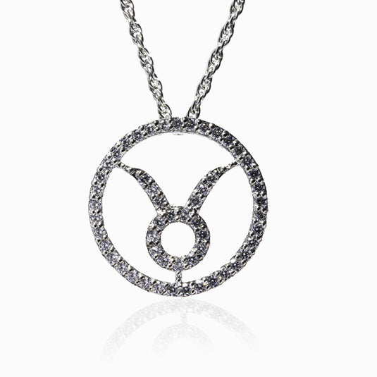 Taurus silver pendant with Chain