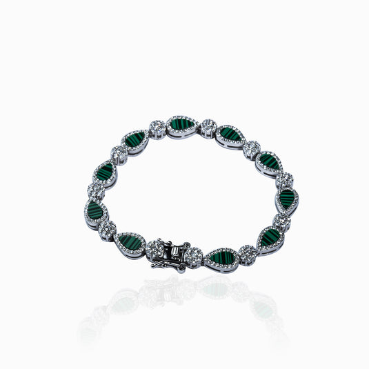Green Chocolate Zirconium Bracelet